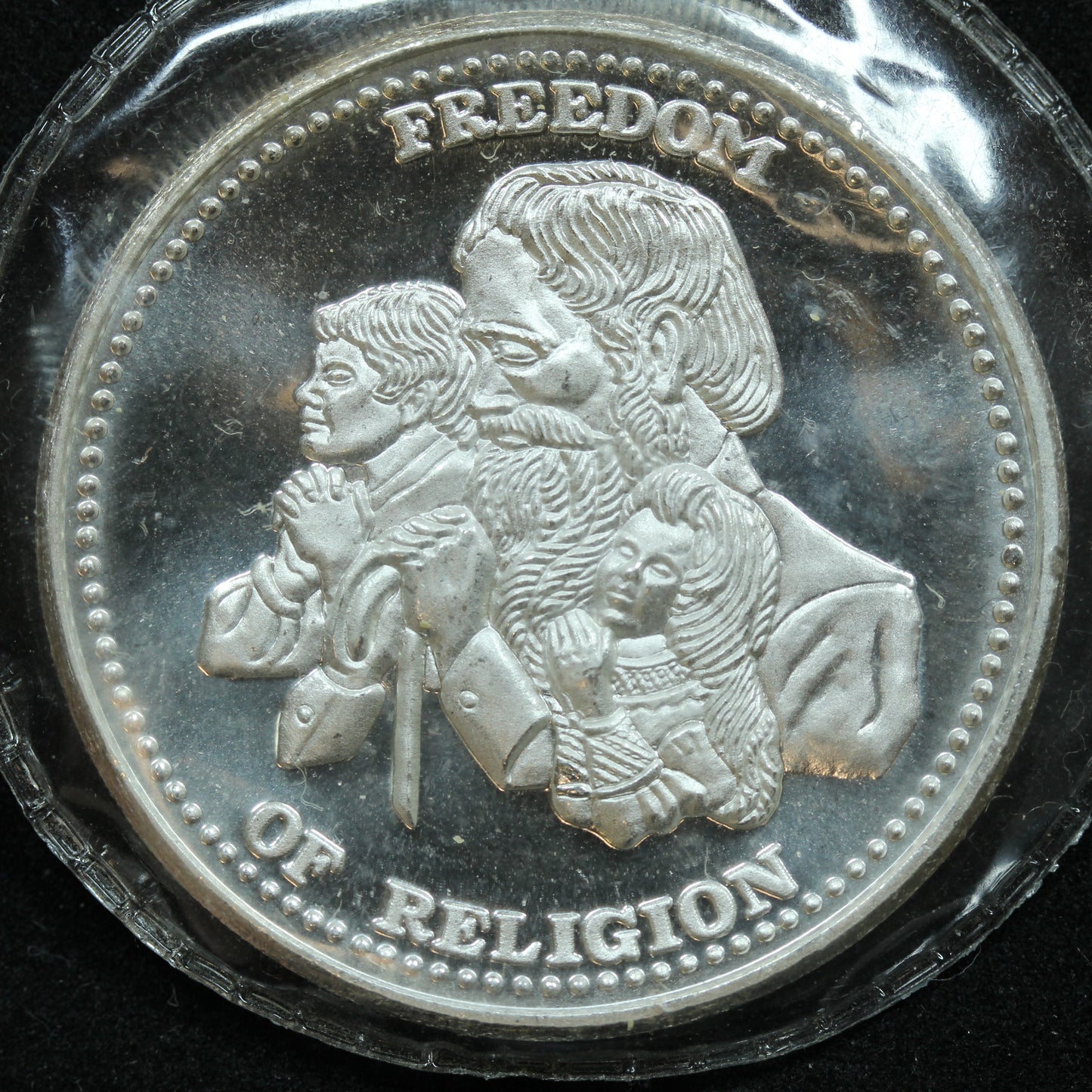 1 oz .999 Silver Round - Johnson Matthey - Freedom of Religion - SEALED