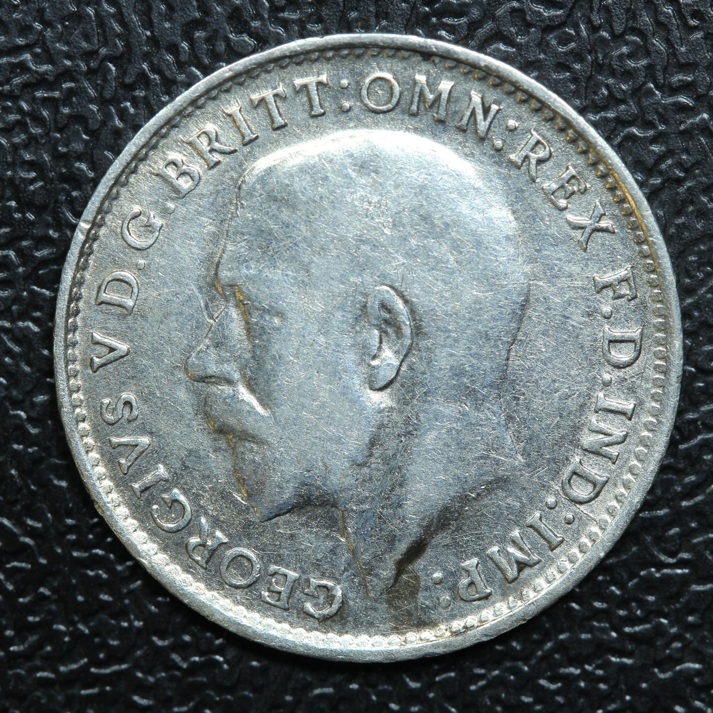 1917 Great Britain 3 Pence Threepence Silver Coin - KM# 813