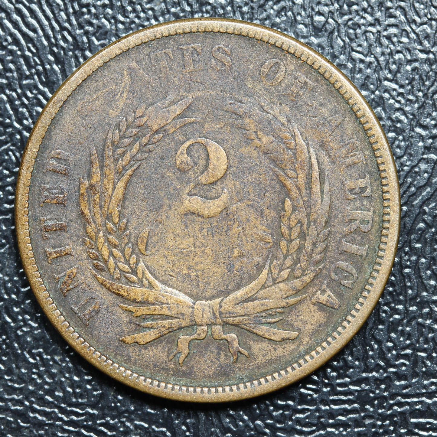 1864 2c Two Cent Piece United States US Old Coin