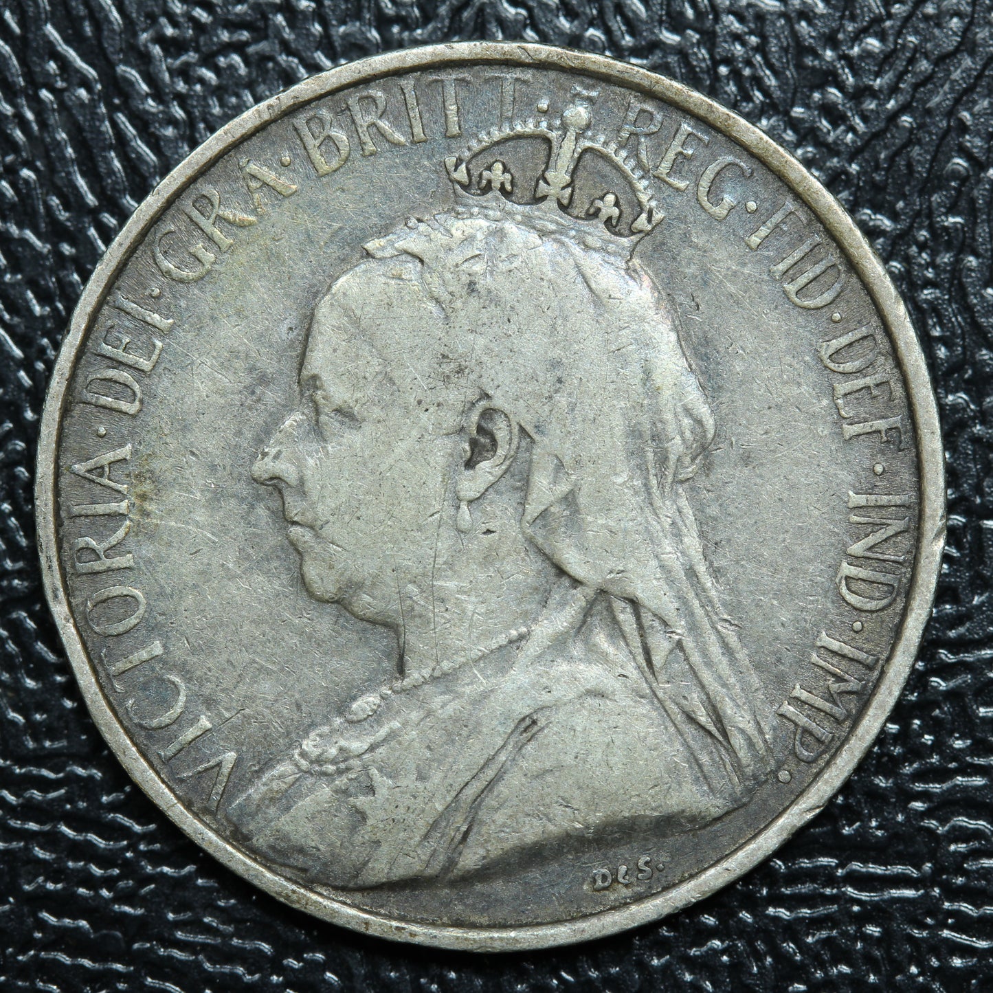 1901 Cyprus 4 1/2 Four & a Half Piastres Silver Coin - KM# 5
