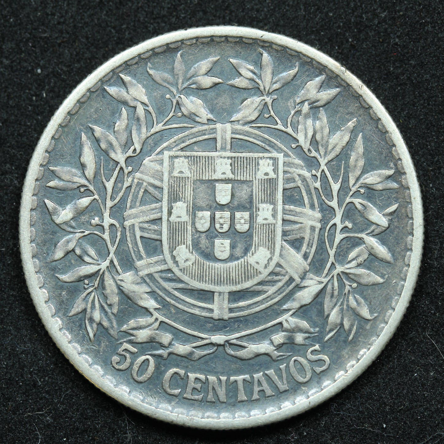1912 50 Centavos Portugal Silver Coin - KM# 561