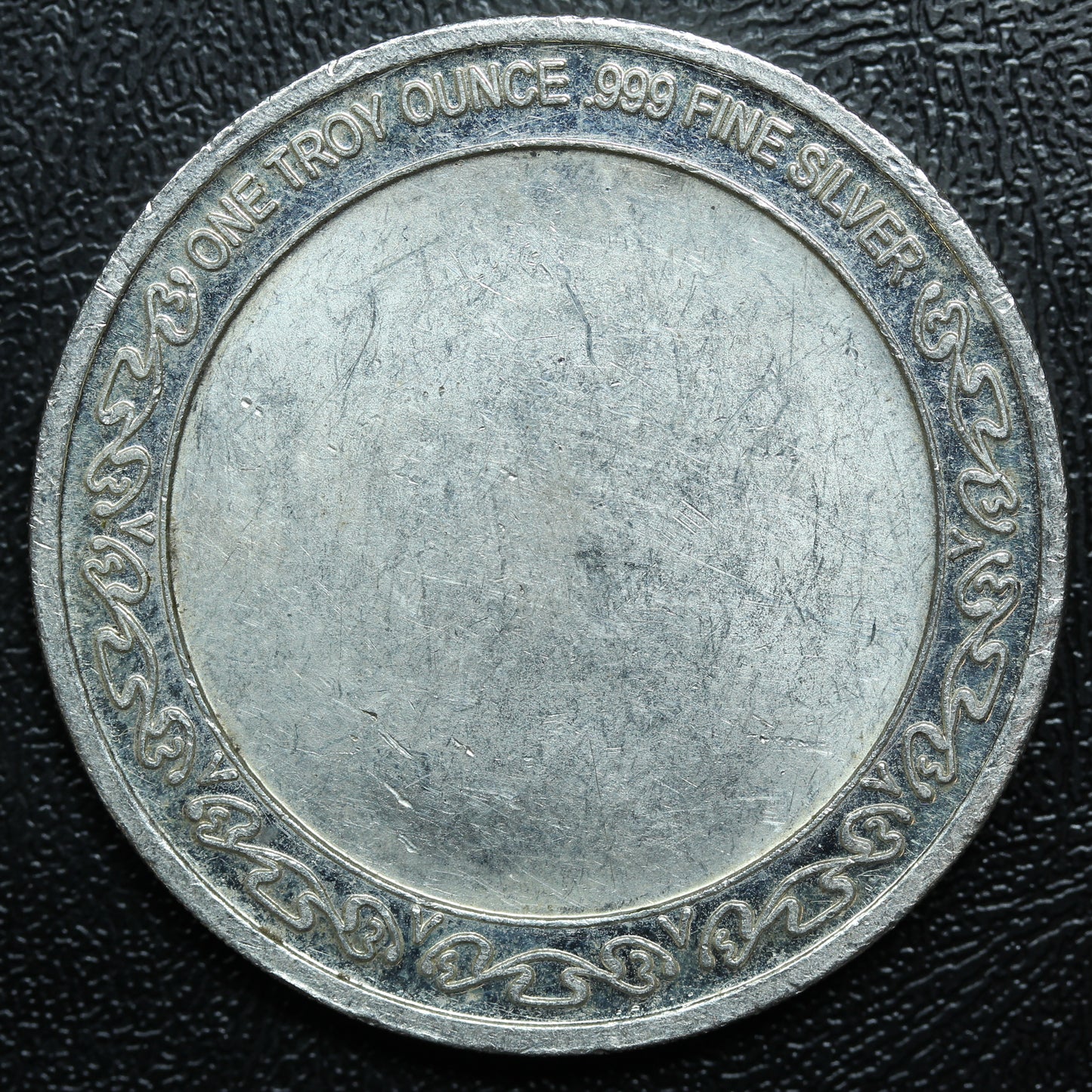 1 oz. .999 Silver Round Atlantic City Railroad 4-4-2 Type Blank Back