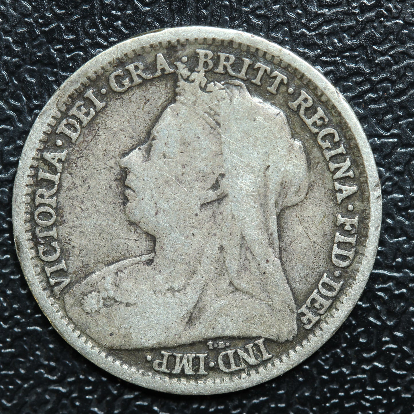 1897 Great Britain 3 Pence Threepence Silver Coin - KM# 777