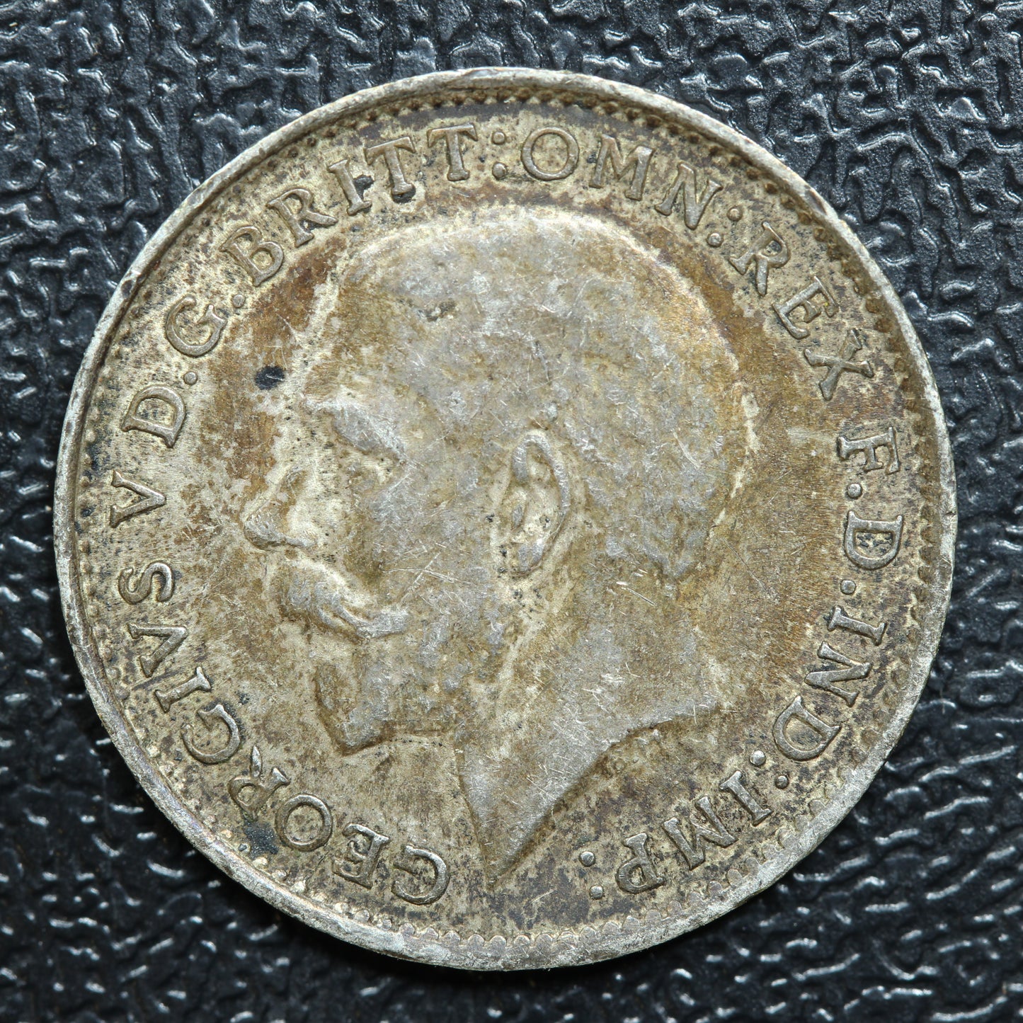 1917 Great Britain 3 Pence Threepence Silver Coin - KM# 813