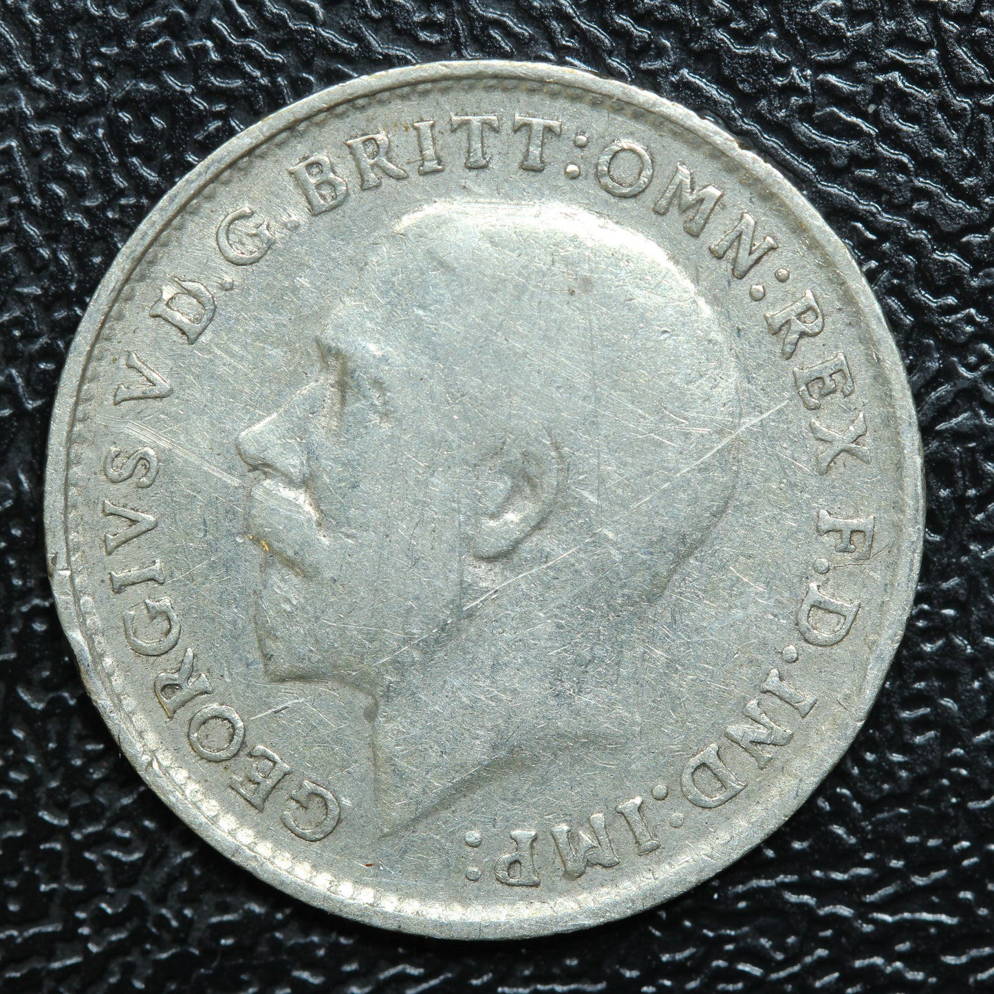 1918 Great Britain 3 Pence Threepence Silver Coin - KM# 813