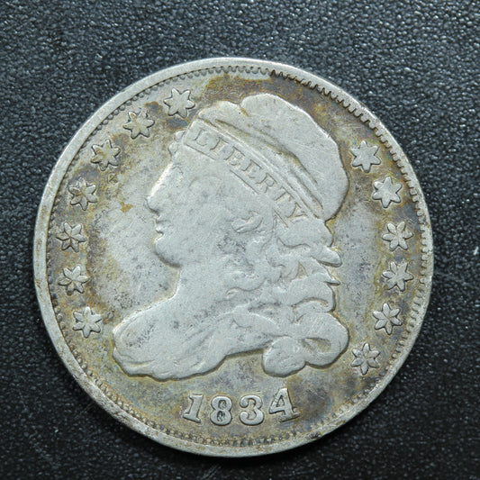 1834 Dime 10c Capped Bust Variety 2