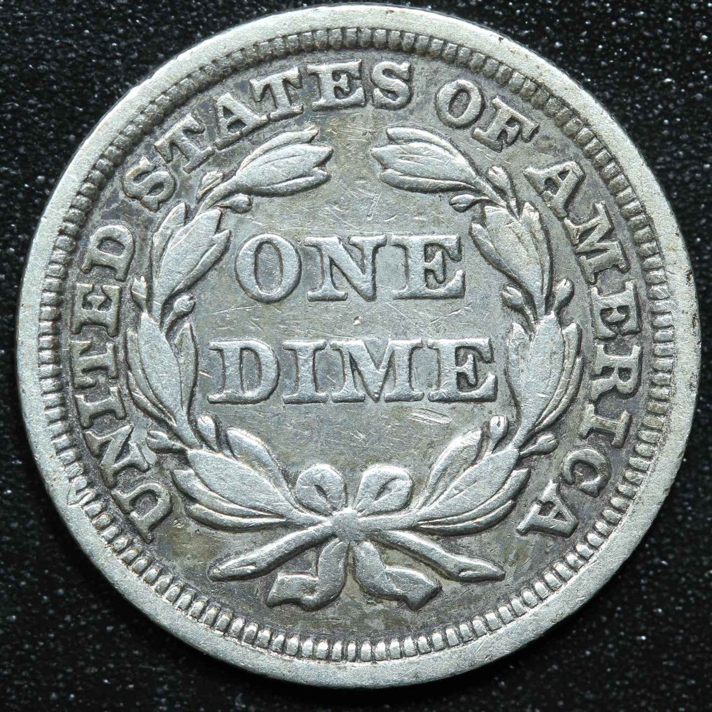 1856 Seated Liberty Dime 10c Large Date Variety 2