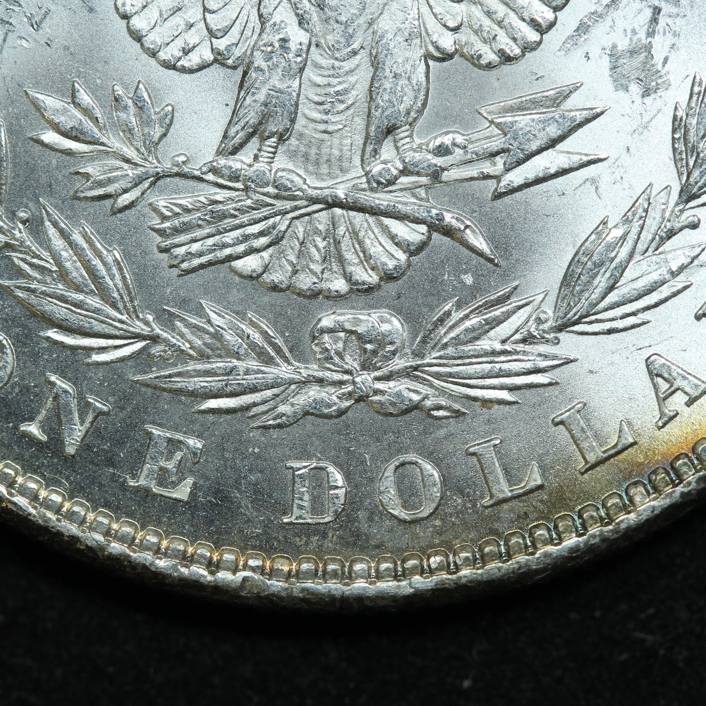 1885 P Morgan Silver Dollar Philadelphia Beautiful - Some Rainbow