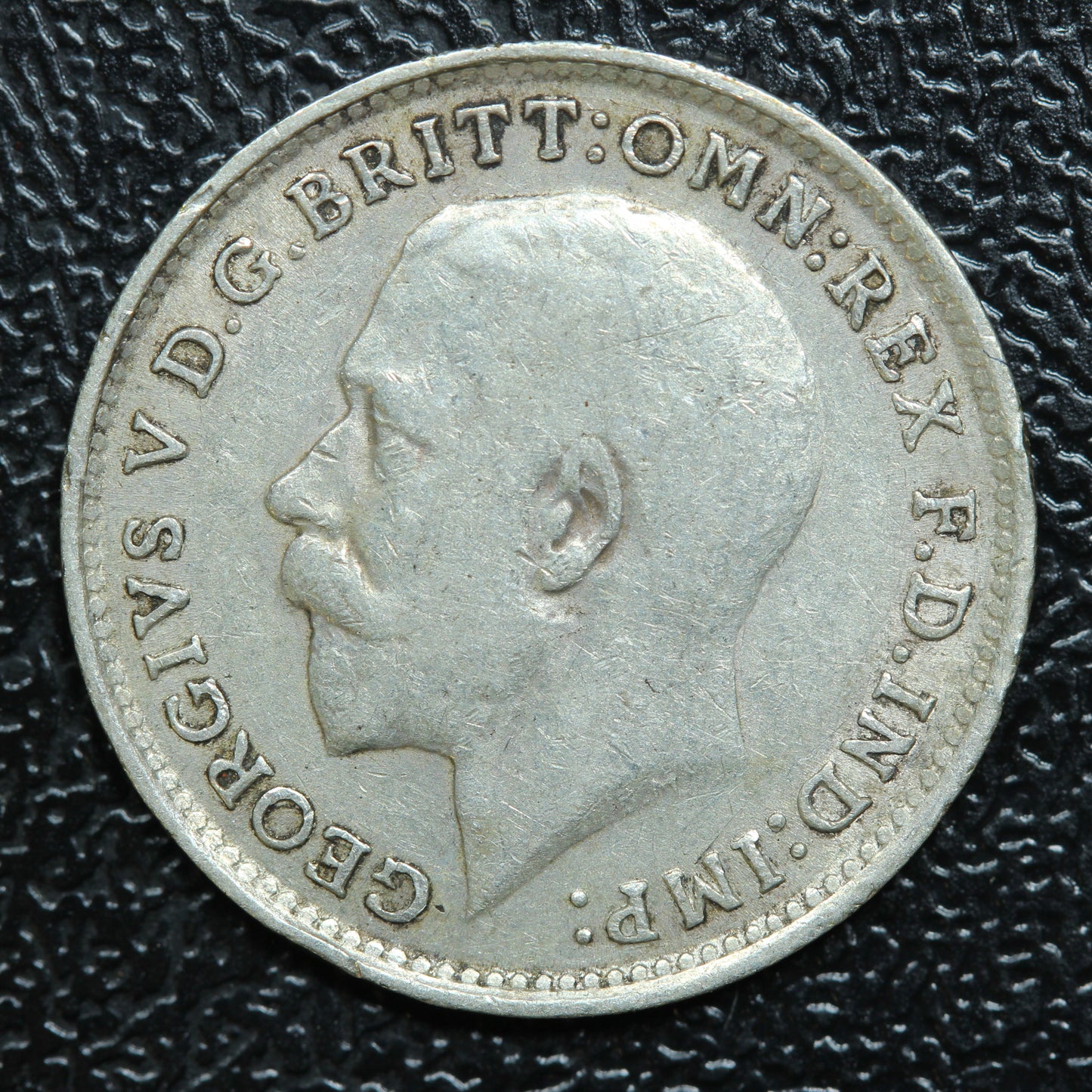 1918 Great Britain 3 Pence Threepence Silver Coin - KM# 813