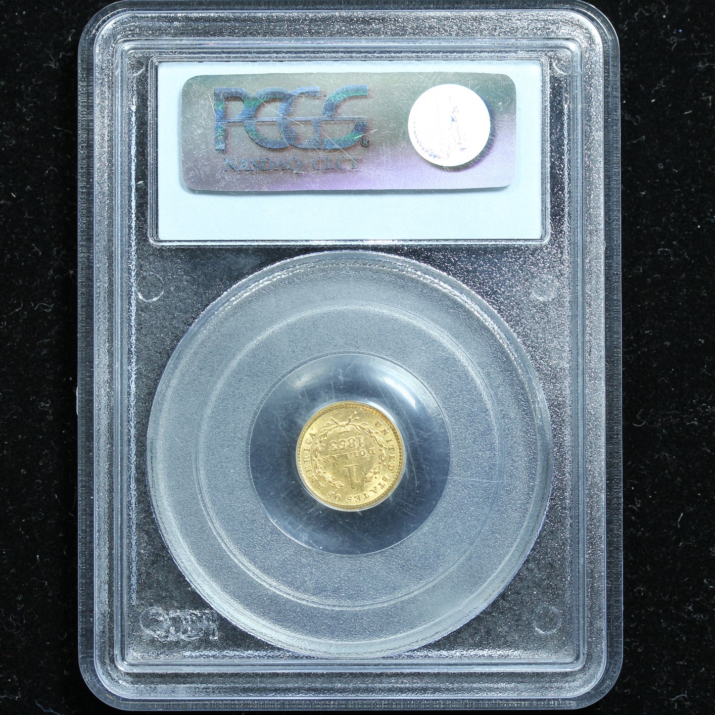 1853 US Gold $1 Dollar Liberty Head - PCGS AU55