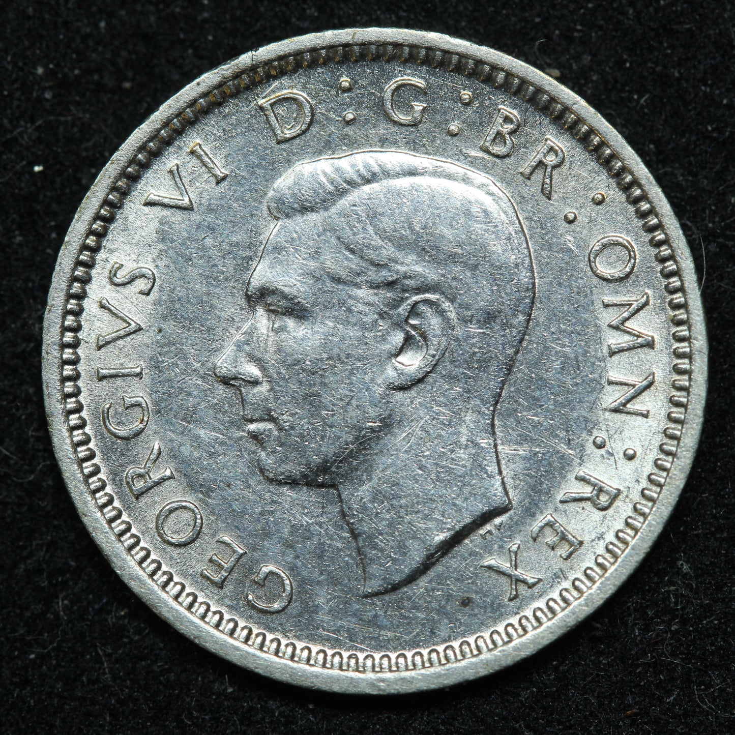 1944 Great Britain 3 Pence Threepence .500 Fine Silver KM#848