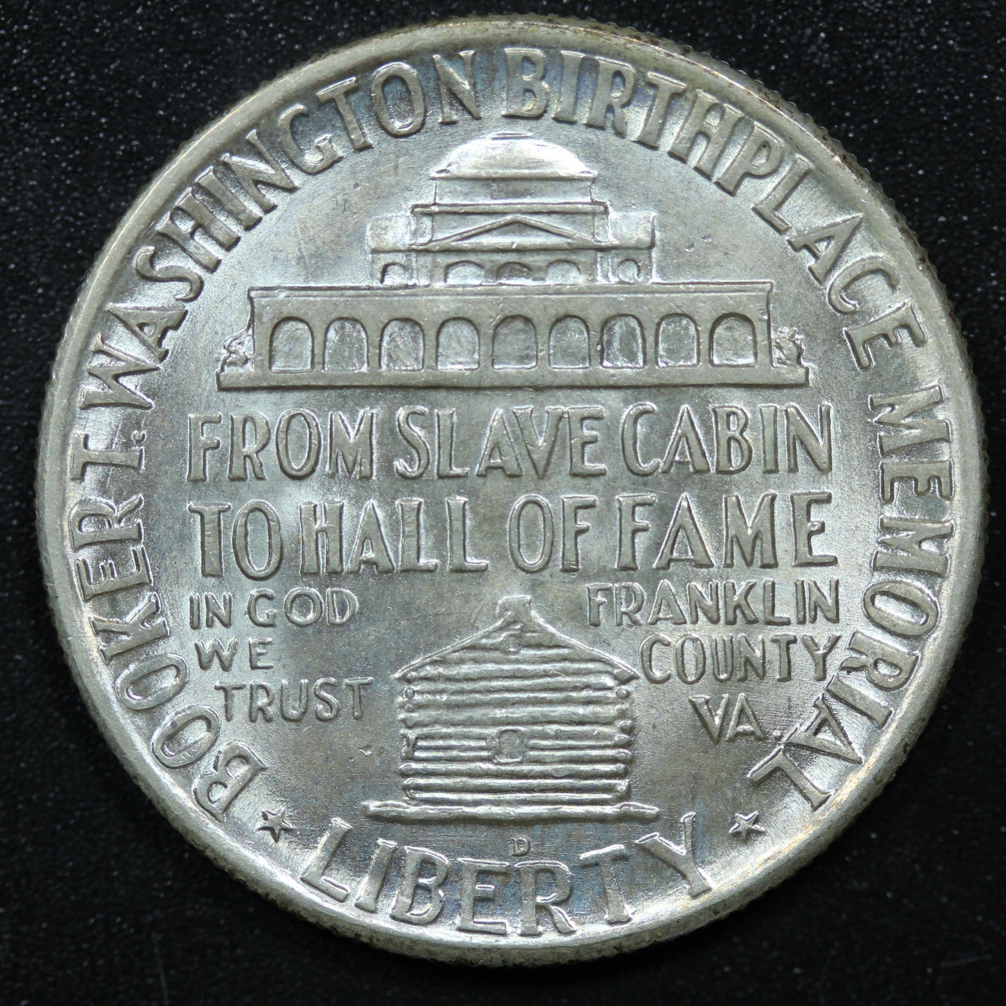 1946 D Booker T Washington Commemorative Silver Half Dollar