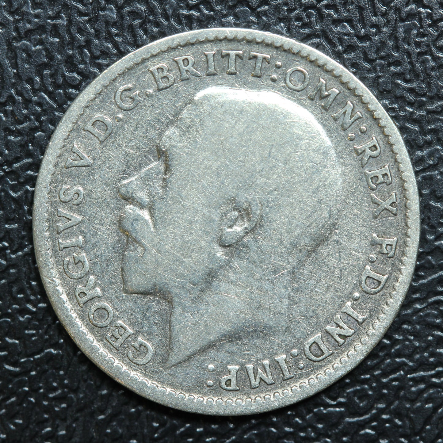 1917 Great Britain 3 Pence Threepence Silver Coin - KM# 813