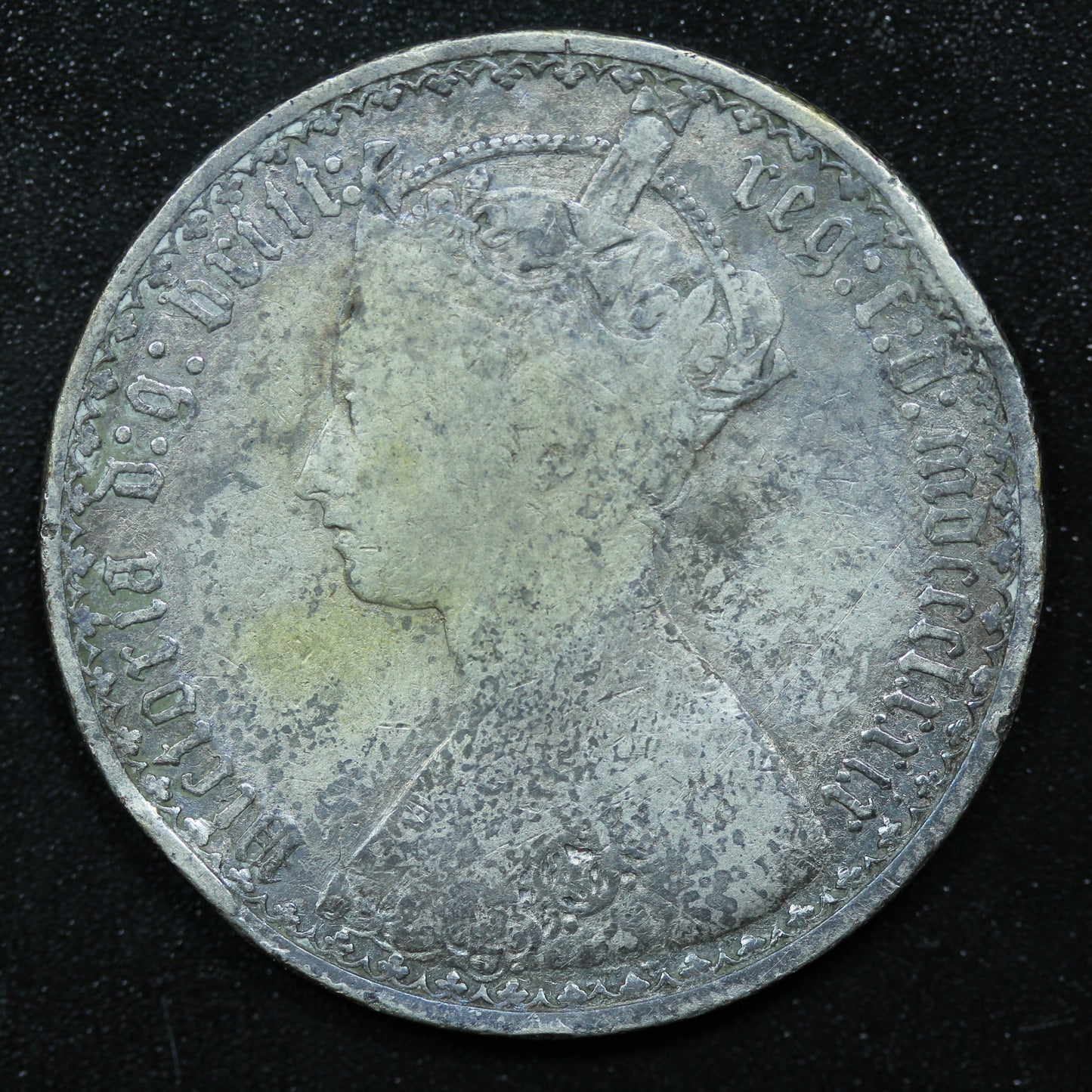 1879 Great Britain 1 One Florin Silver Coin - Victoria - KM# 746.4
