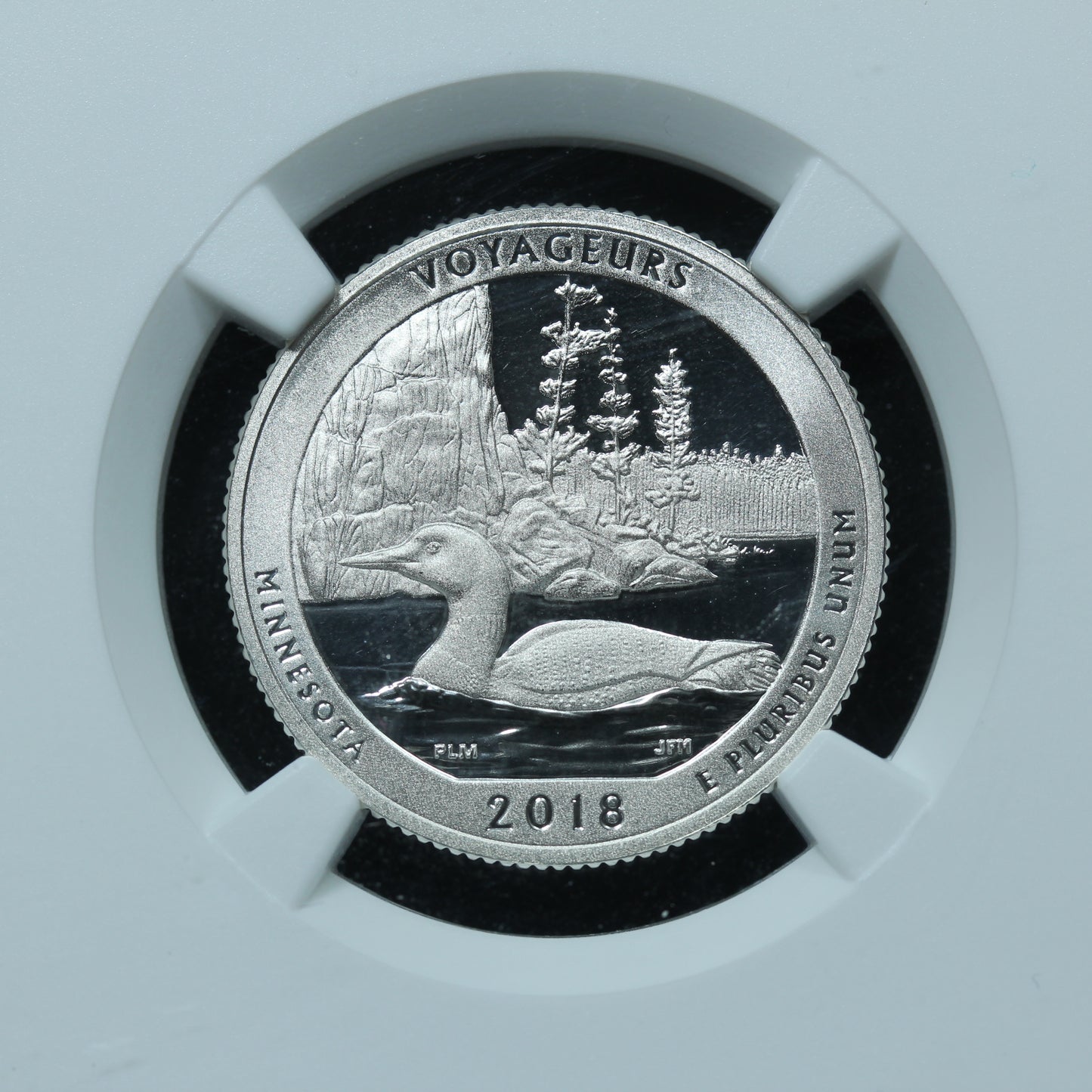 2018-S 25c Voyageurs Minnesota Silver Quarter NGC PF 70 UCAM