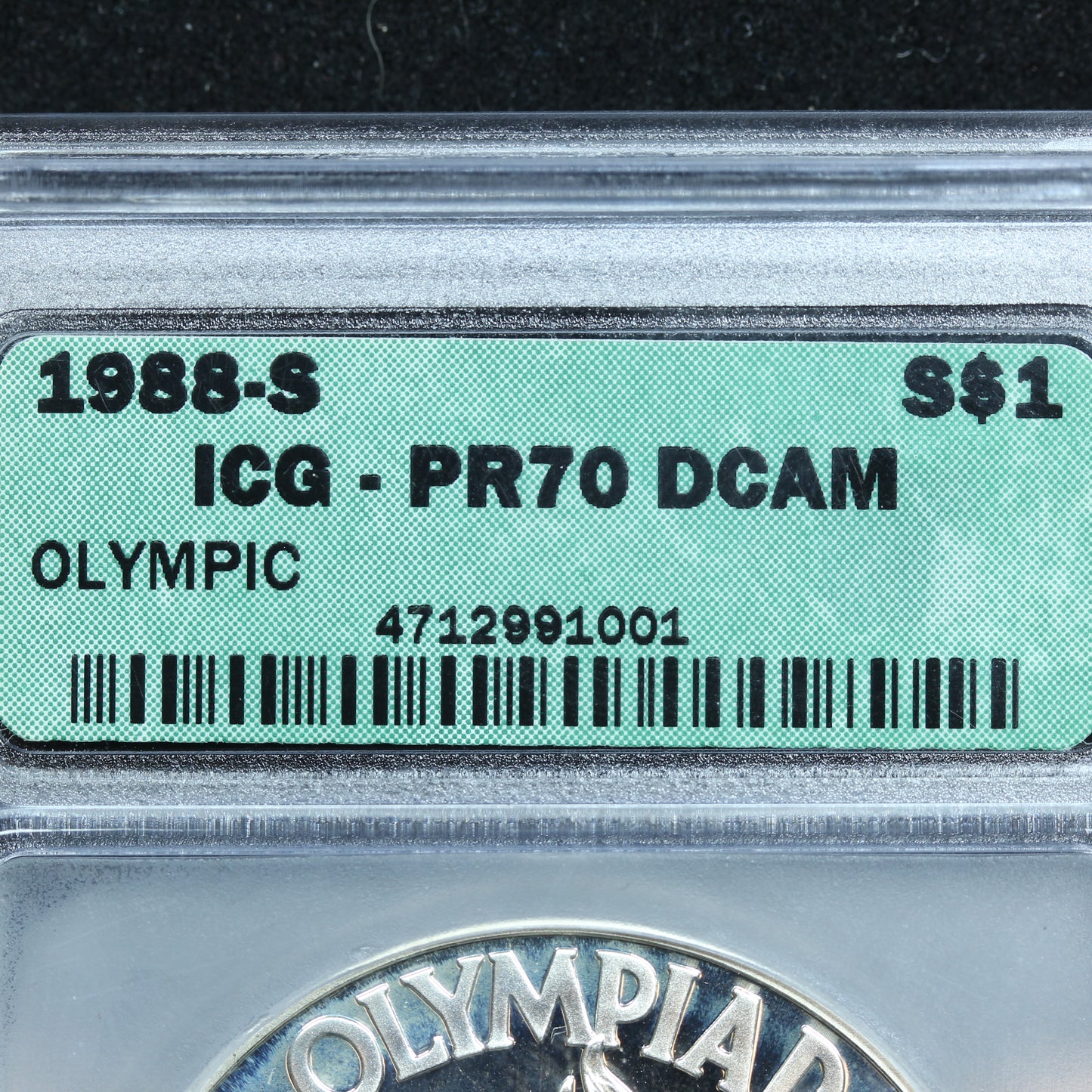 1988-S $1 Olympic Commemorative Silver $1 - ICG PR70 DCAM
