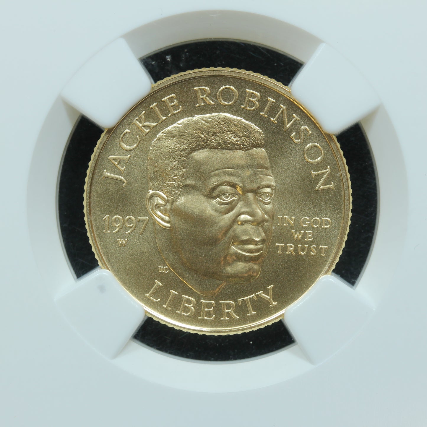 1997-W $5 Jackie Robinson US Gold Commemorative NGC MS 70
