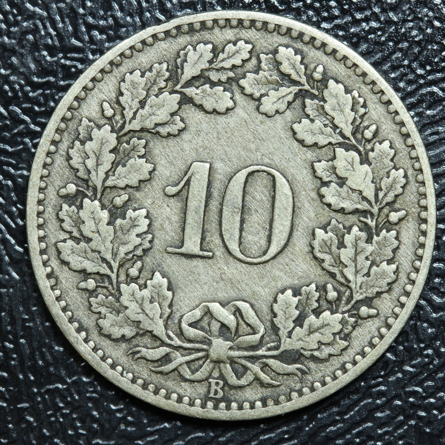 1876 B Switzerland 10 Rappen / Centimes KM#6