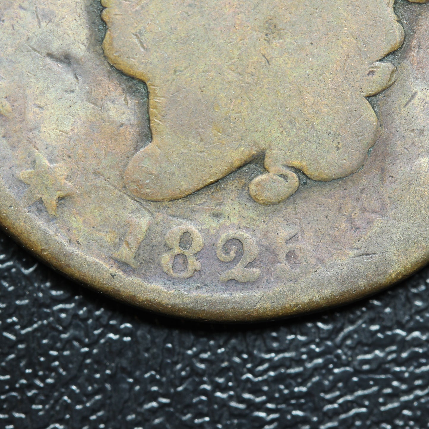 1825 Braided Hair Large Cent 1C Penny