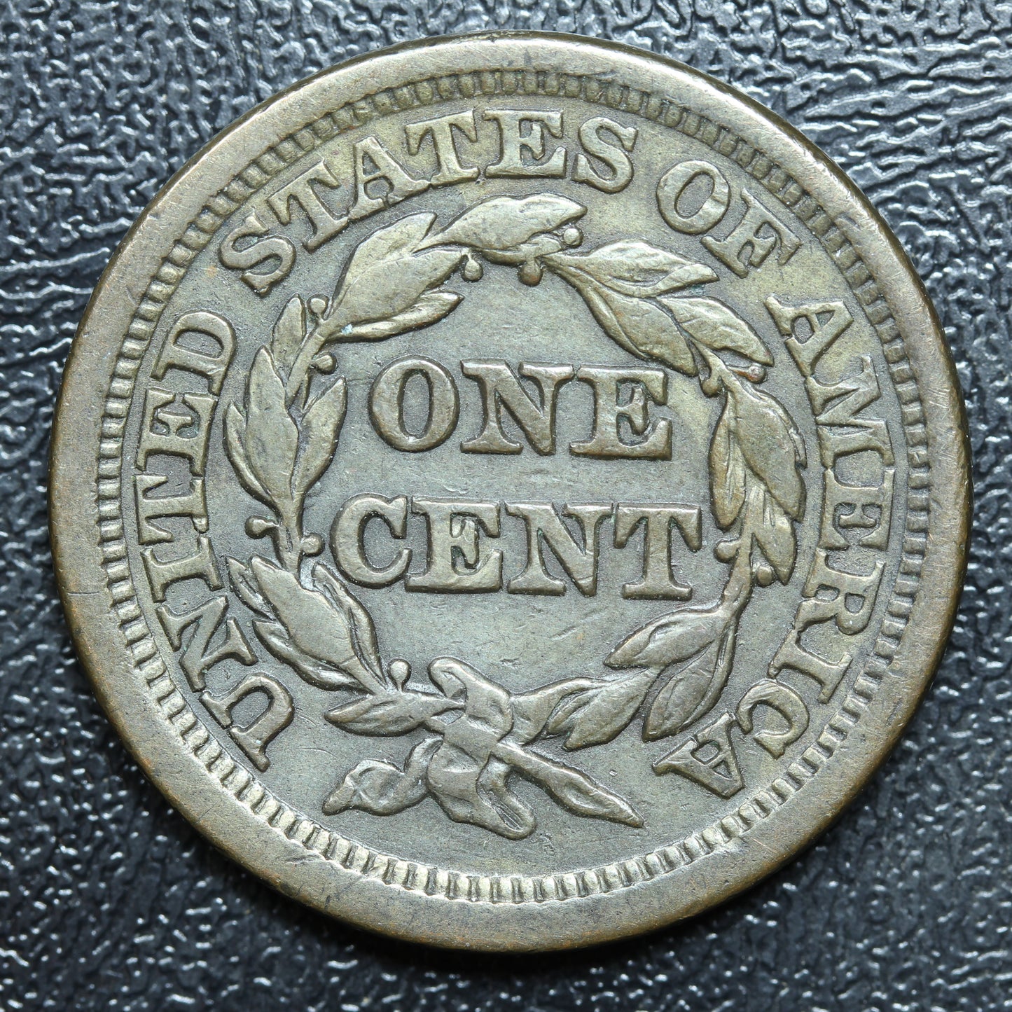 1854 Braided Hair Large Cent 1C Penny