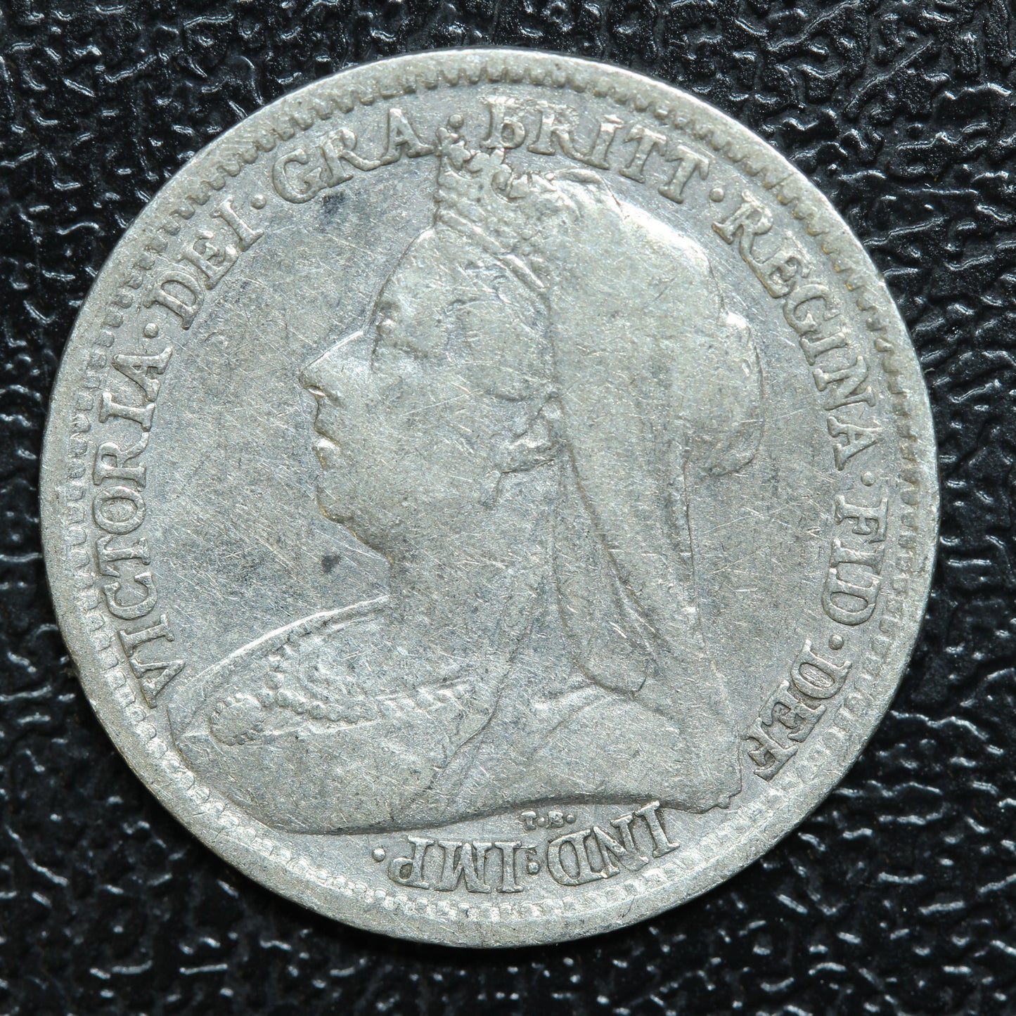 1898 Great Britain 3 Pence Threepence Silver Coin - KM# 777