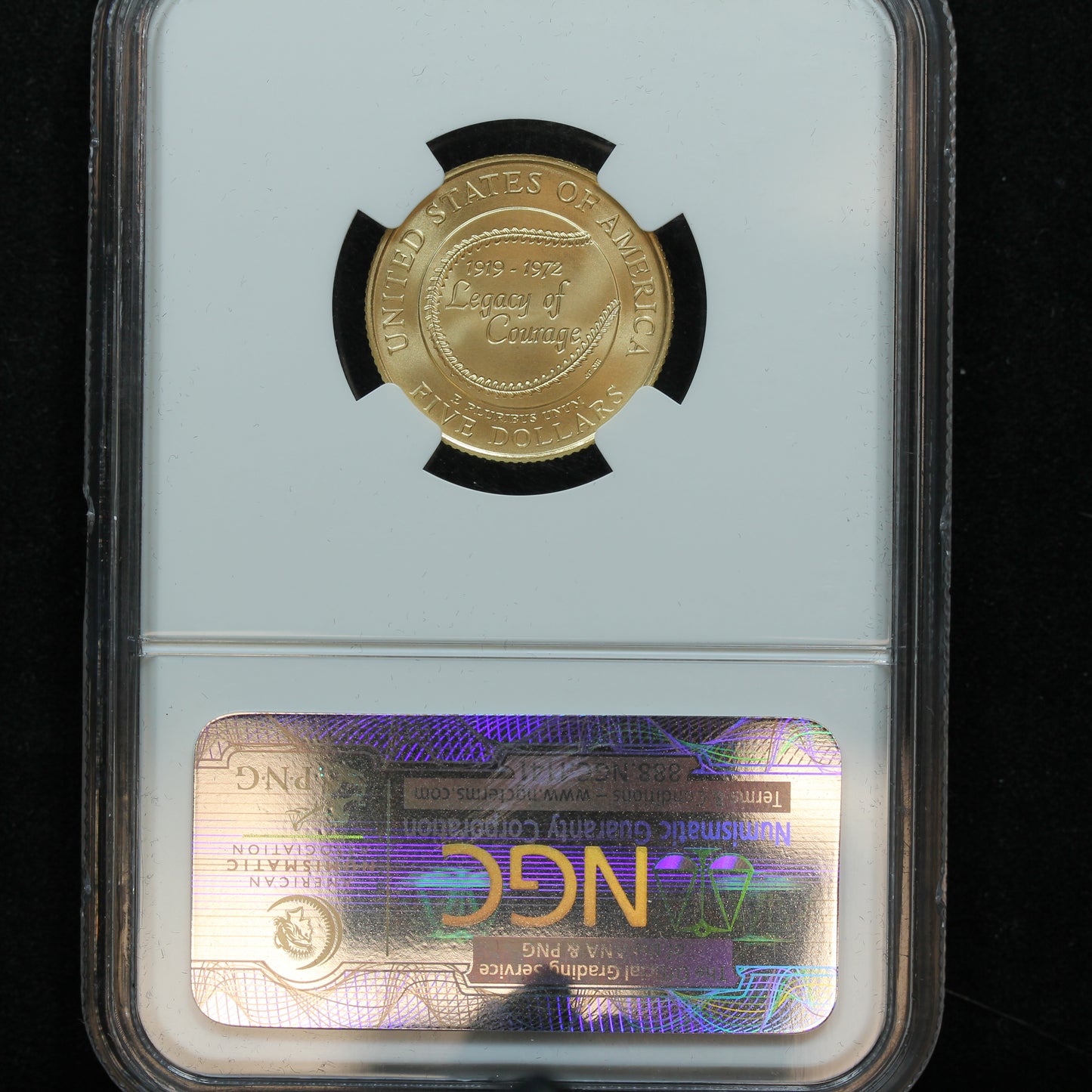 1997-W $5 Jackie Robinson US Gold Commemorative NGC MS 70