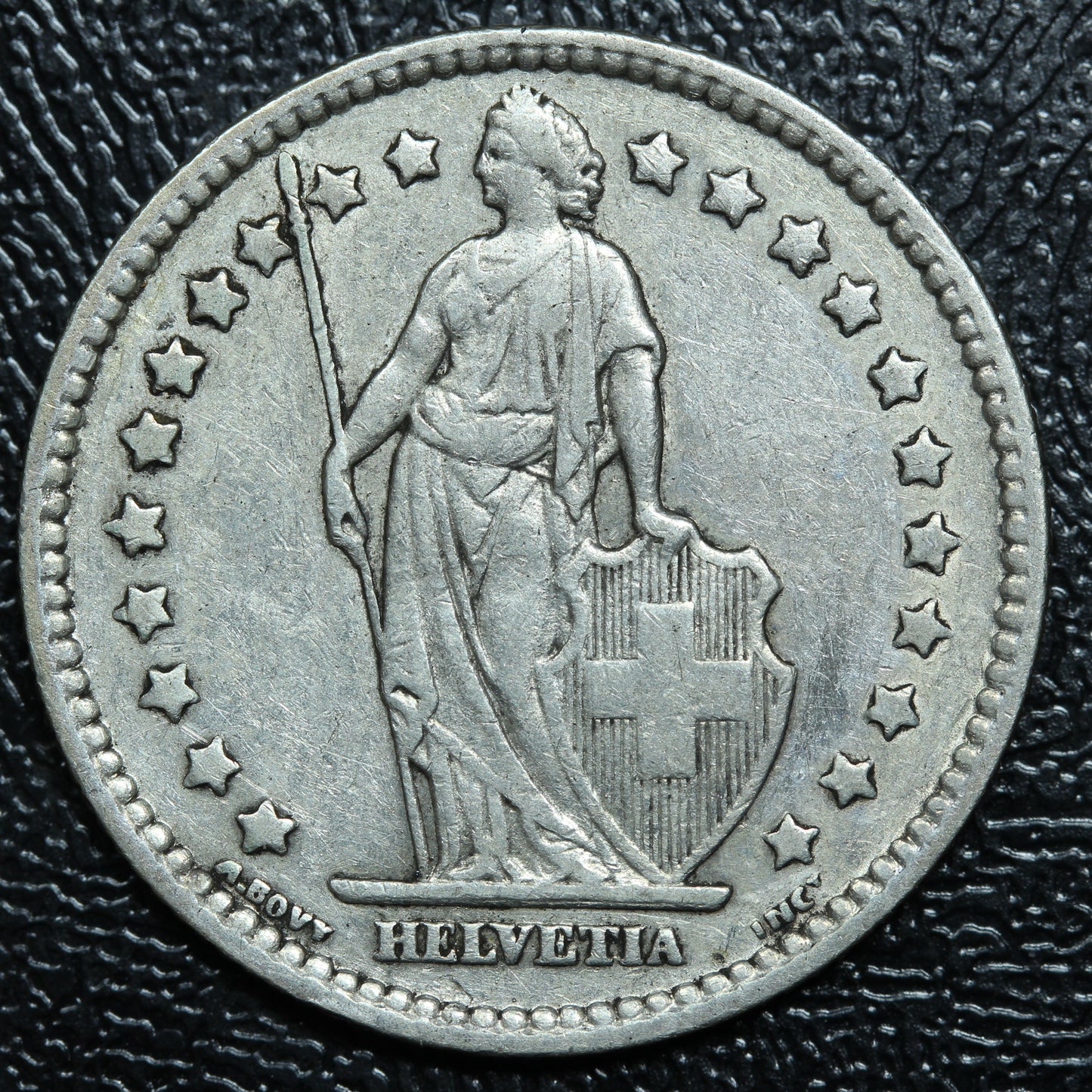 1914 B Switzerland 1 FRANC Silver KM#24
