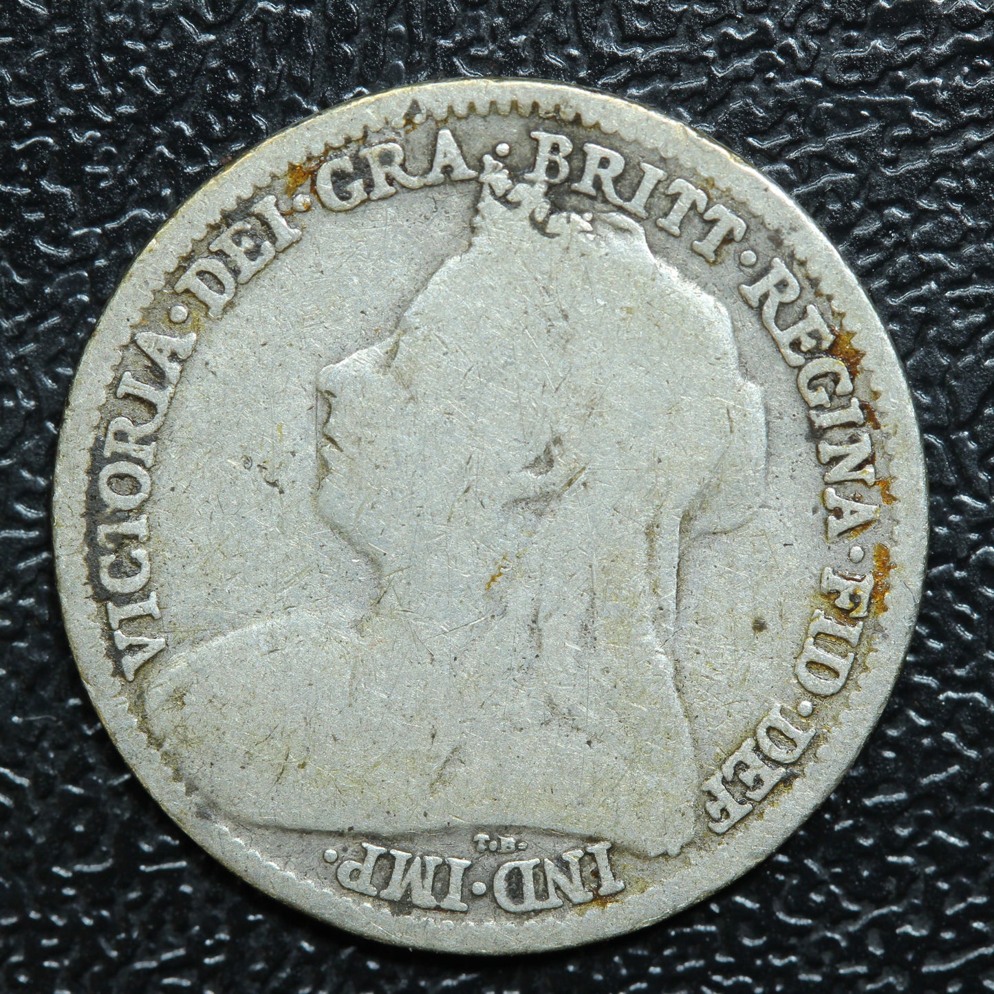 1893 Great Britain 3 Pence Threepence Silver Coin - KM# 777
