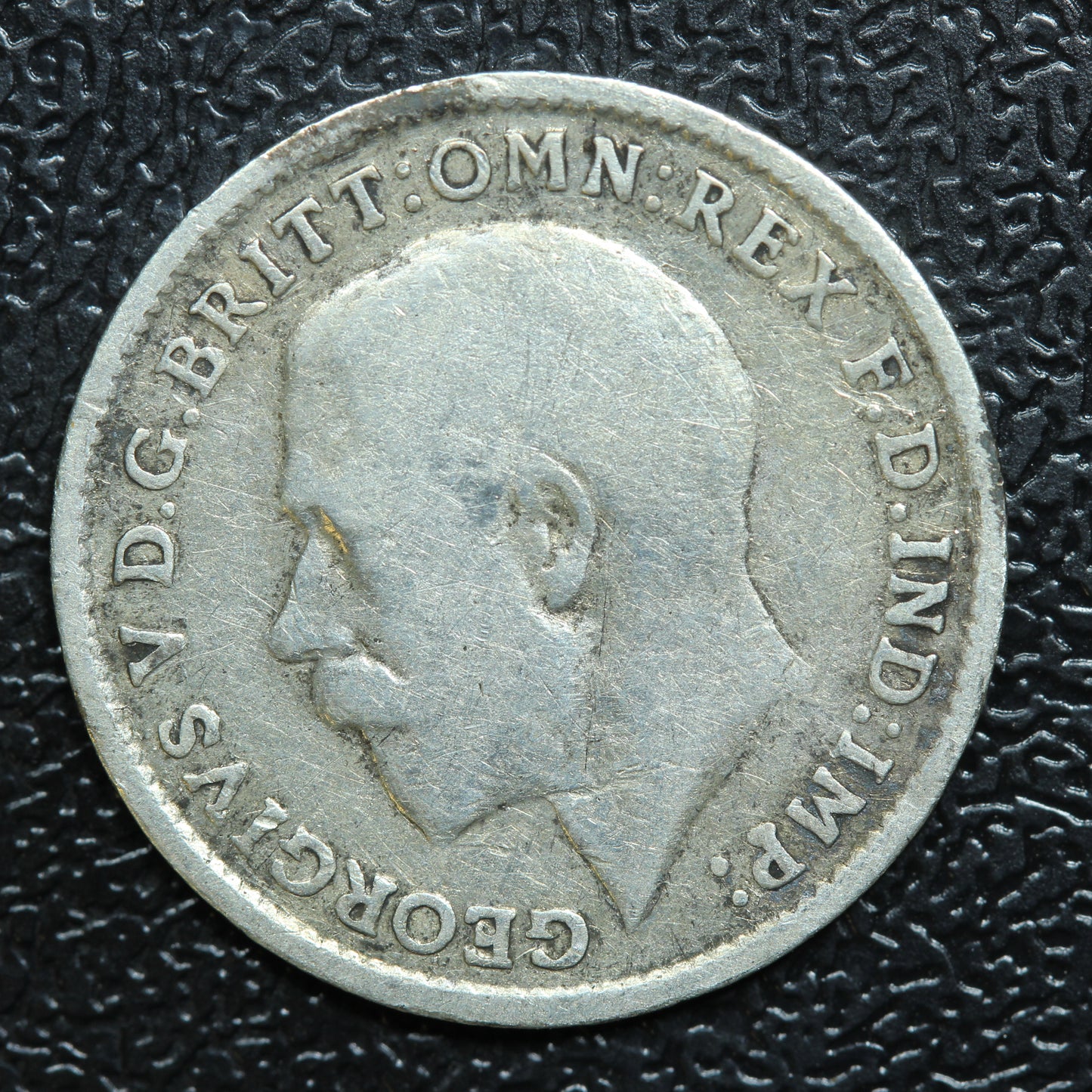 1917 Great Britain 3 Pence Threepence Silver Coin - KM# 813