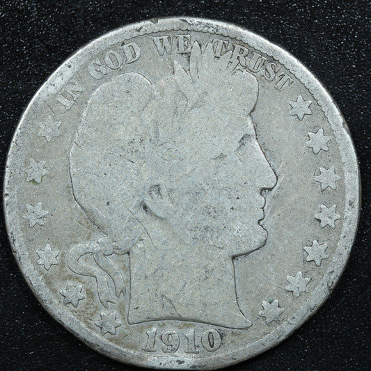 1910 S Barber Silver Half Dollar - San Francisco