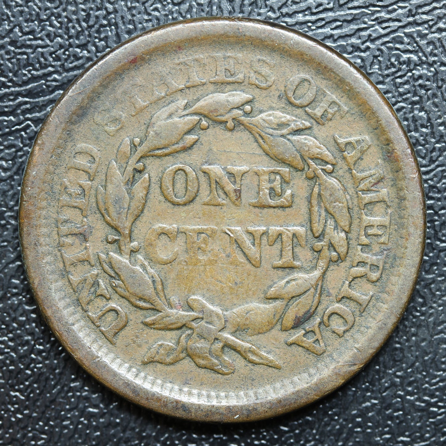 1856 Braided Hair Large Cent 1C Penny Slanted 5