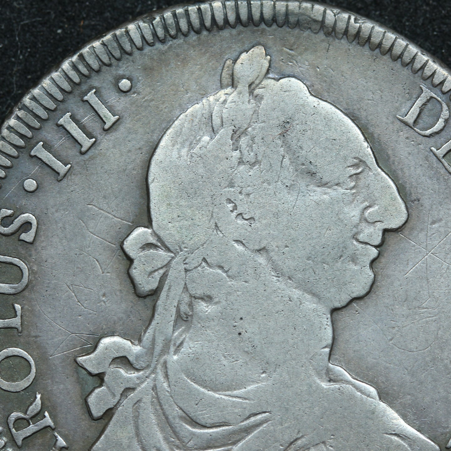 1773 8 Reales Guatemala Silver Coin - Charles III - KM# 36.1