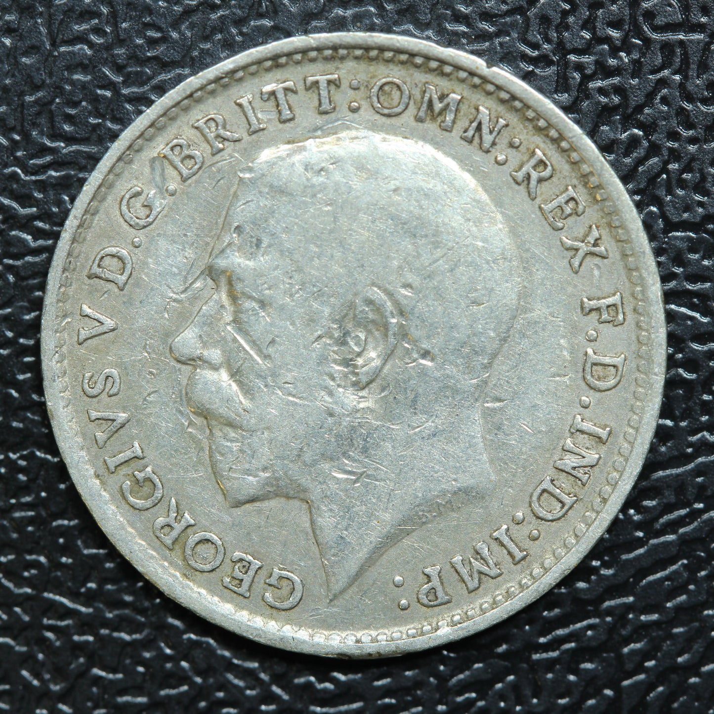 1917 Great Britain 3 Pence Threepence Silver Coin - KM# 813