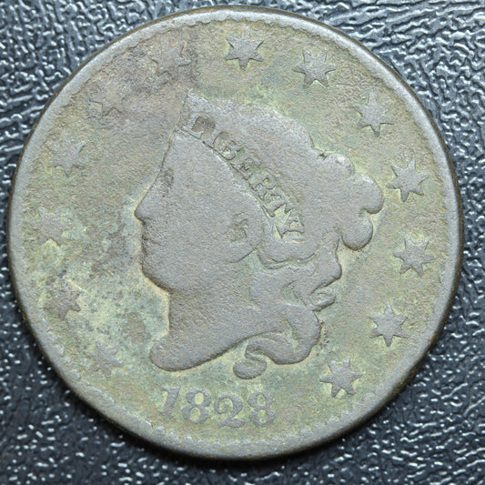 1828 Large Narrow Date Liberty Head Large Cent