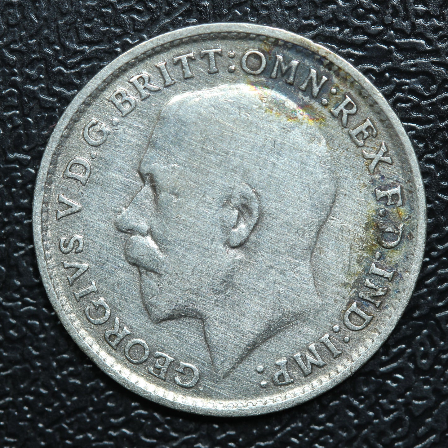 1919 Great Britain 3 Pence Threepence Silver Coin - KM# 813