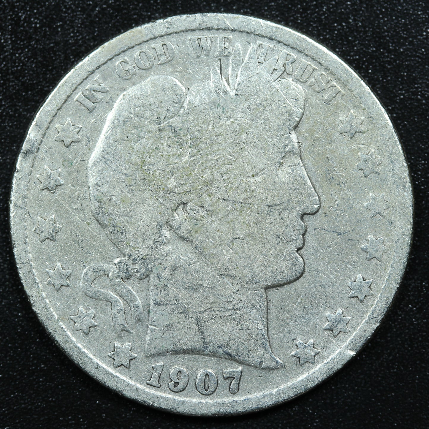 1907 S Barber Silver Half Dollar - San Francisco