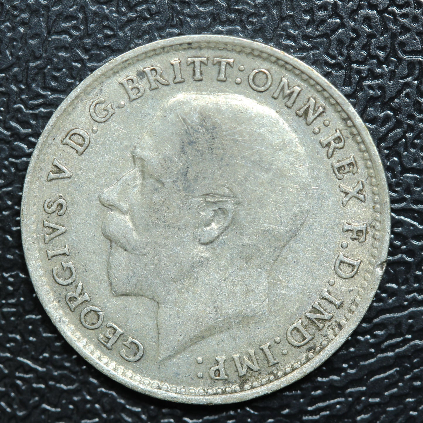 1917 Great Britain 3 Pence Threepence Silver Coin - KM# 813