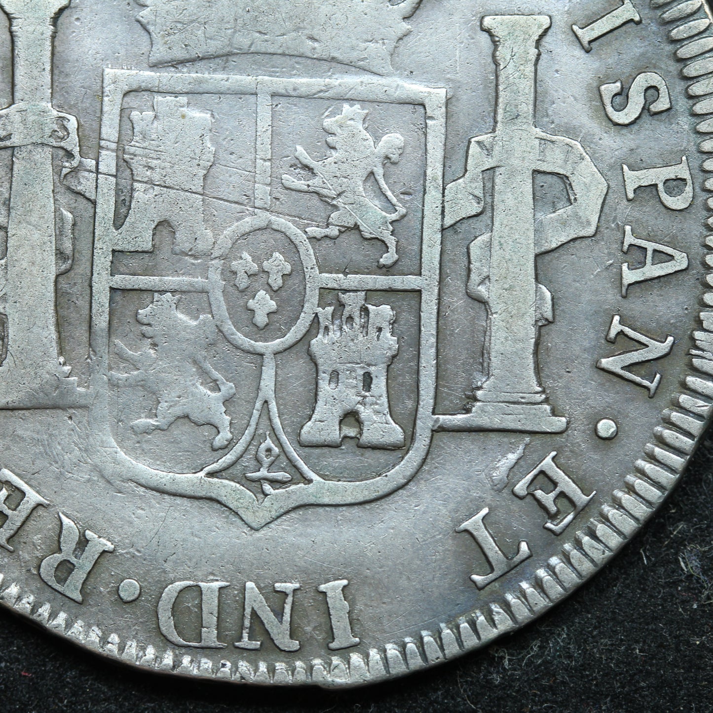 1773 8 Reales Guatemala Silver Coin - Charles III - KM# 36.1