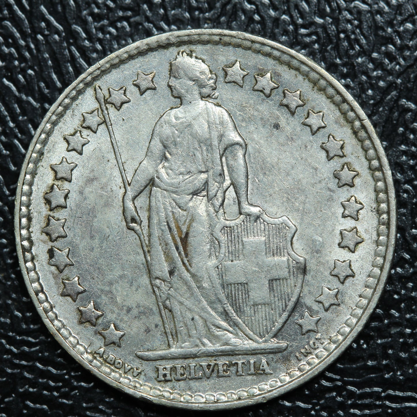 1907 B Switzerland 1/2 FRANC Silver KM#23