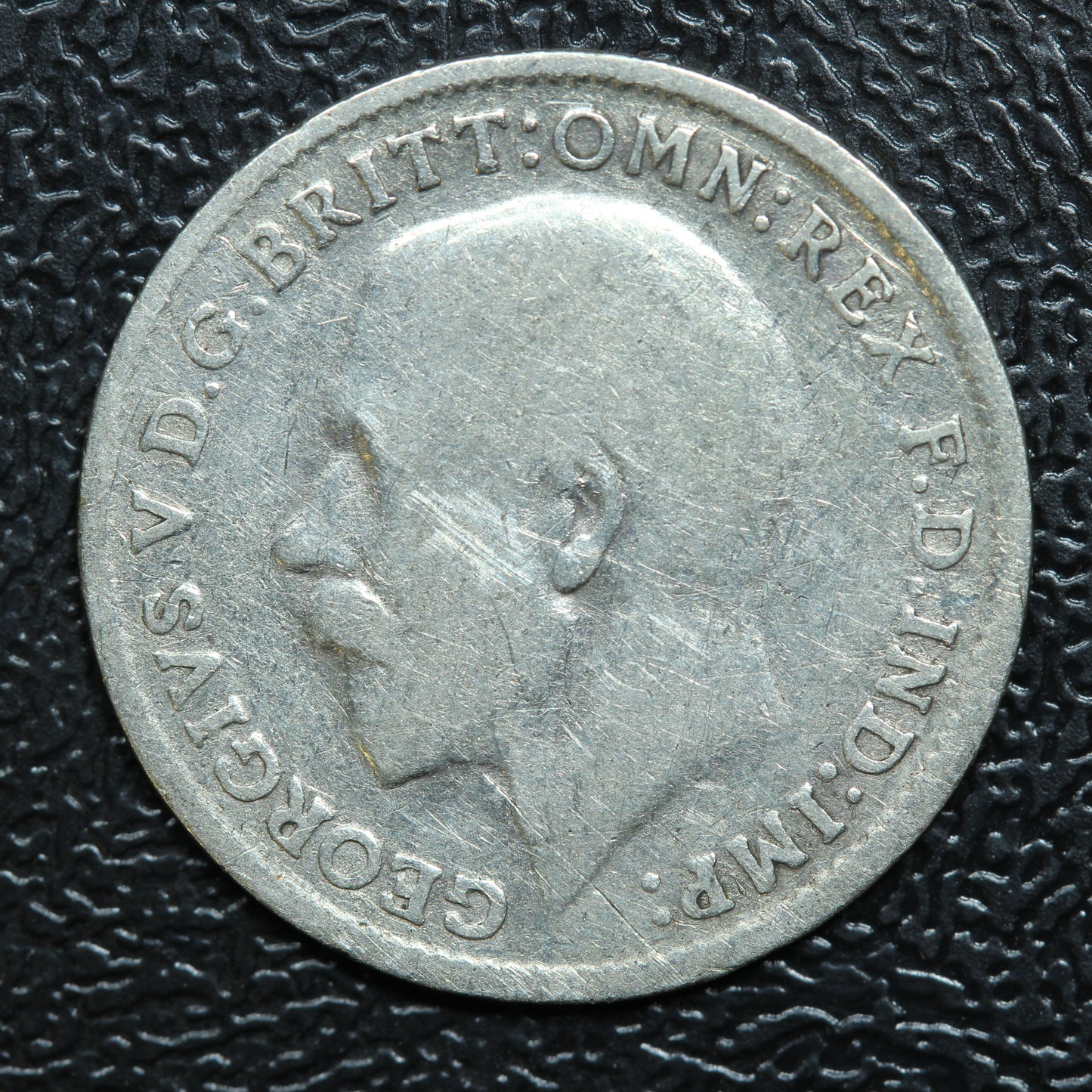 1917 Great Britain 3 Pence Threepence Silver Coin - KM# 813