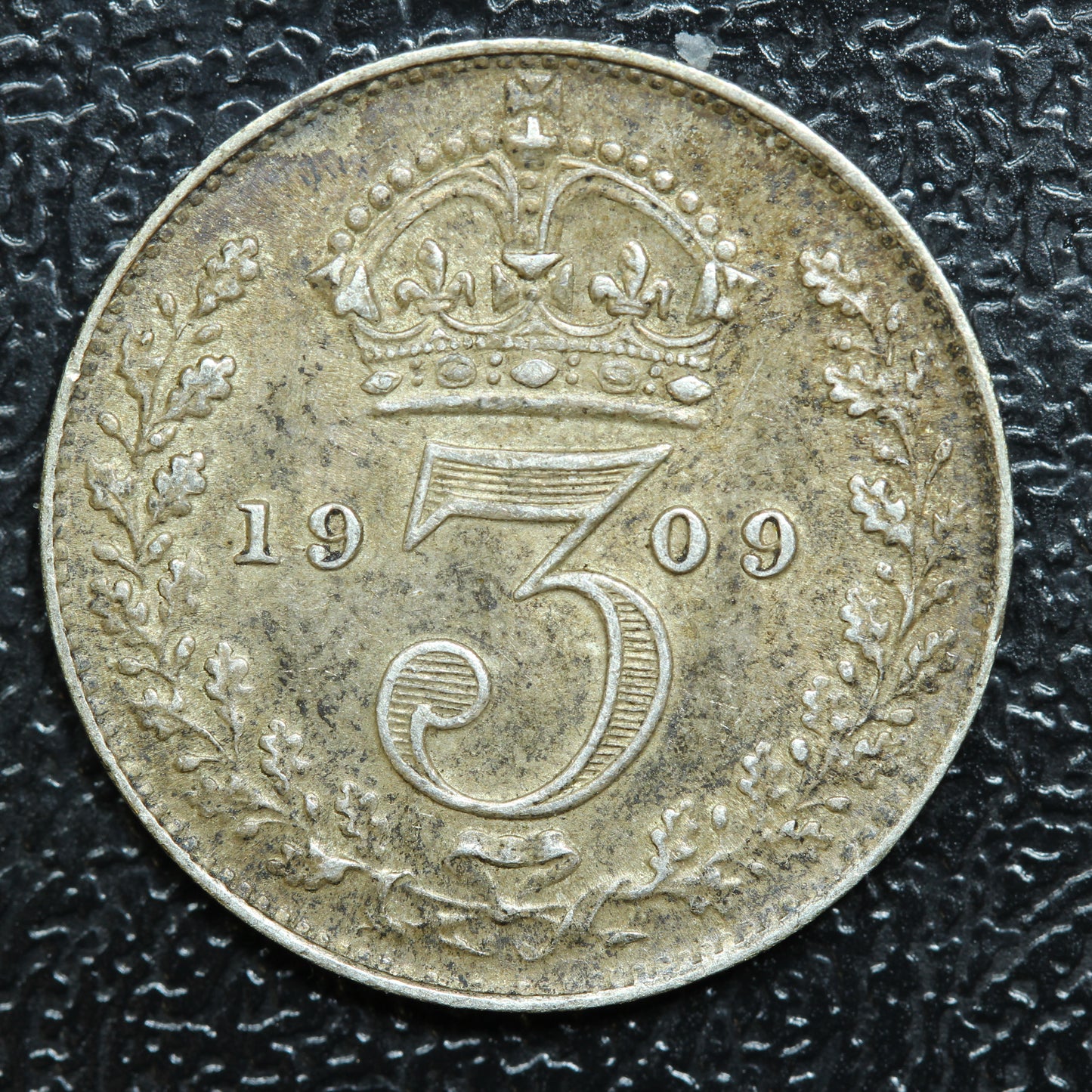 1909 Great Britain 3 Pence Threepence Silver Coin - KM# 797.2