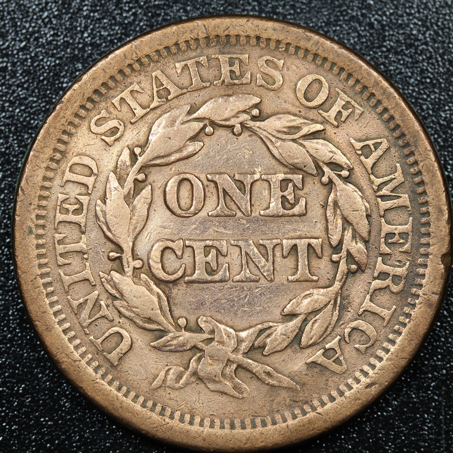 1851 Braided Hair Large Cent 1C Penny