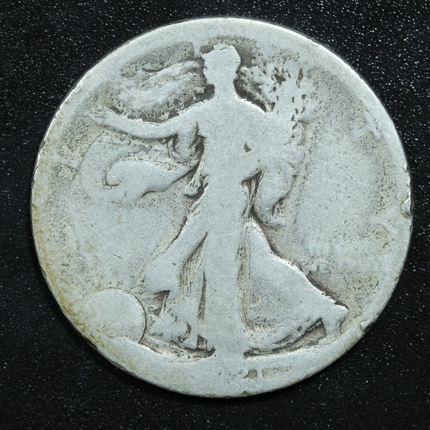 1921 S (San Francisco) Walking Liberty Silver Half Dollar 50c