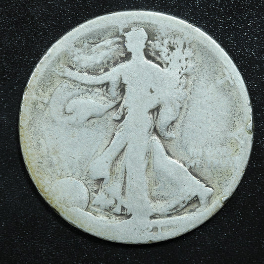 1921 S (San Francisco) Walking Liberty Silver Half Dollar 50c