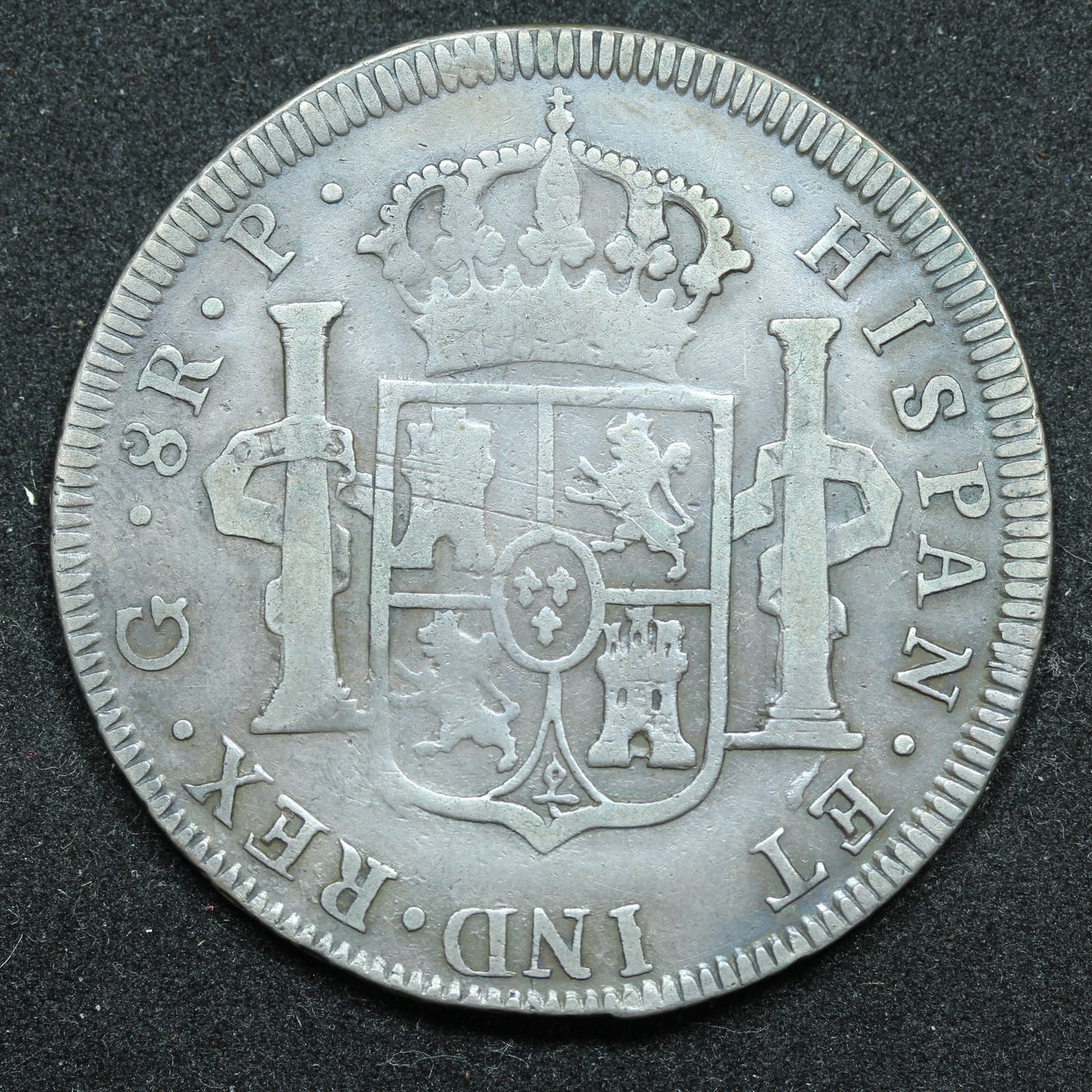 1773 8 Reales Guatemala Silver Coin - Charles III - KM# 36.1