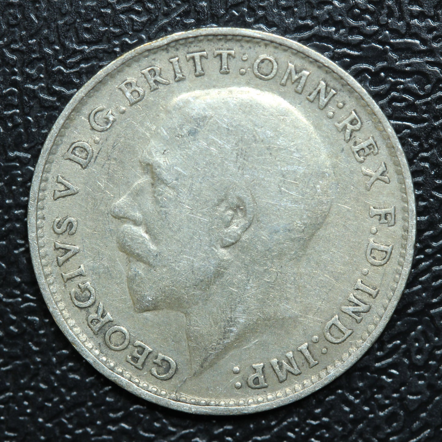 1919 Great Britain 3 Pence Threepence Silver Coin - KM# 813