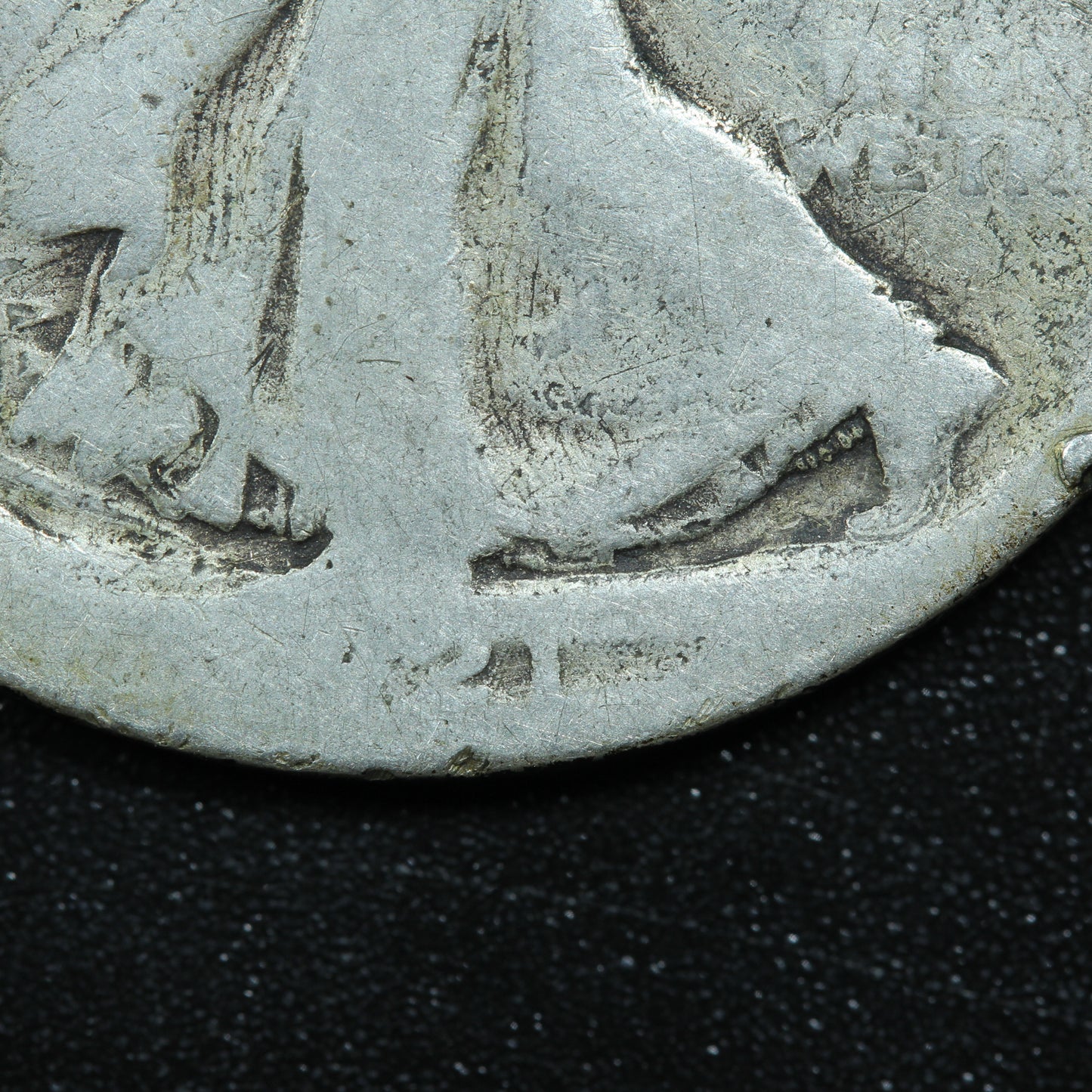 1921 S (San Francisco) Walking Liberty Silver Half Dollar 50c