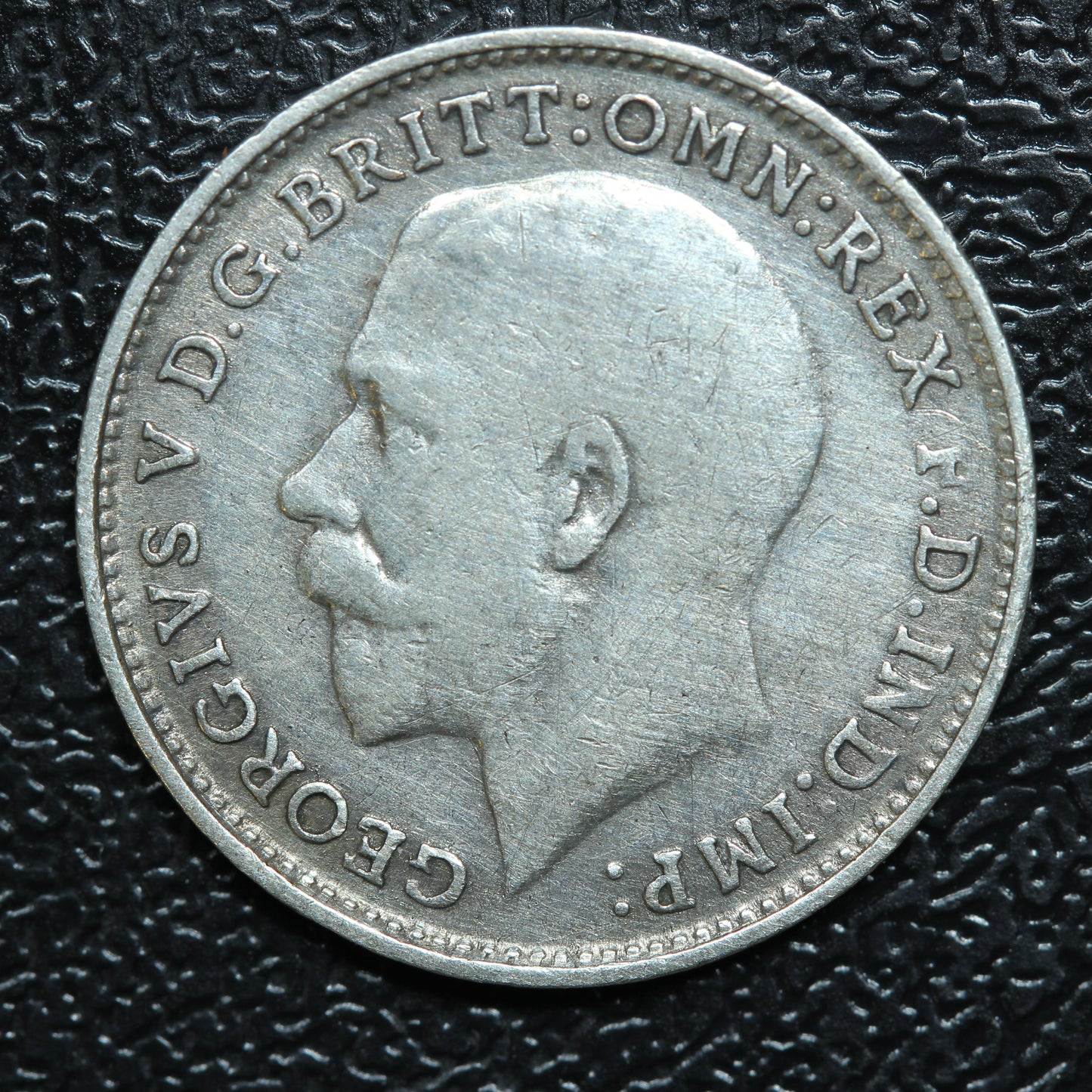 1919 Great Britain 3 Pence Threepence Silver Coin - KM# 813