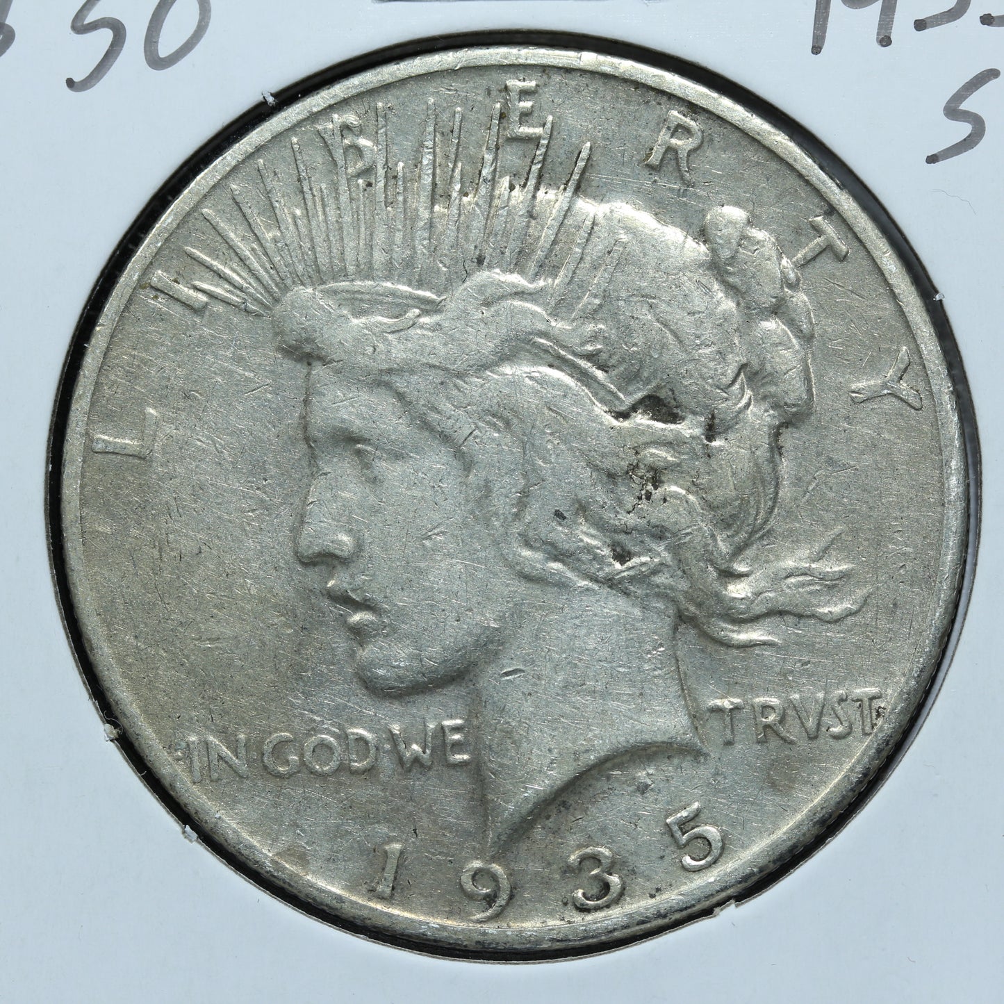 1935 S Peace Dollar - Silver - San Francisco