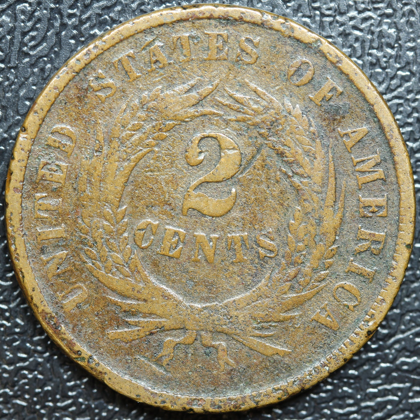 1864 2c Two Cent Piece United States US Old Coin